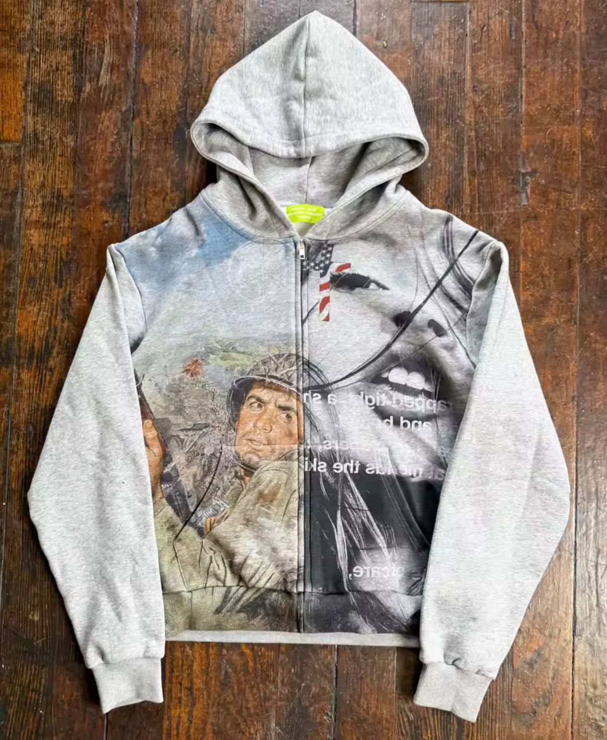 WAR TORN ZIP UP