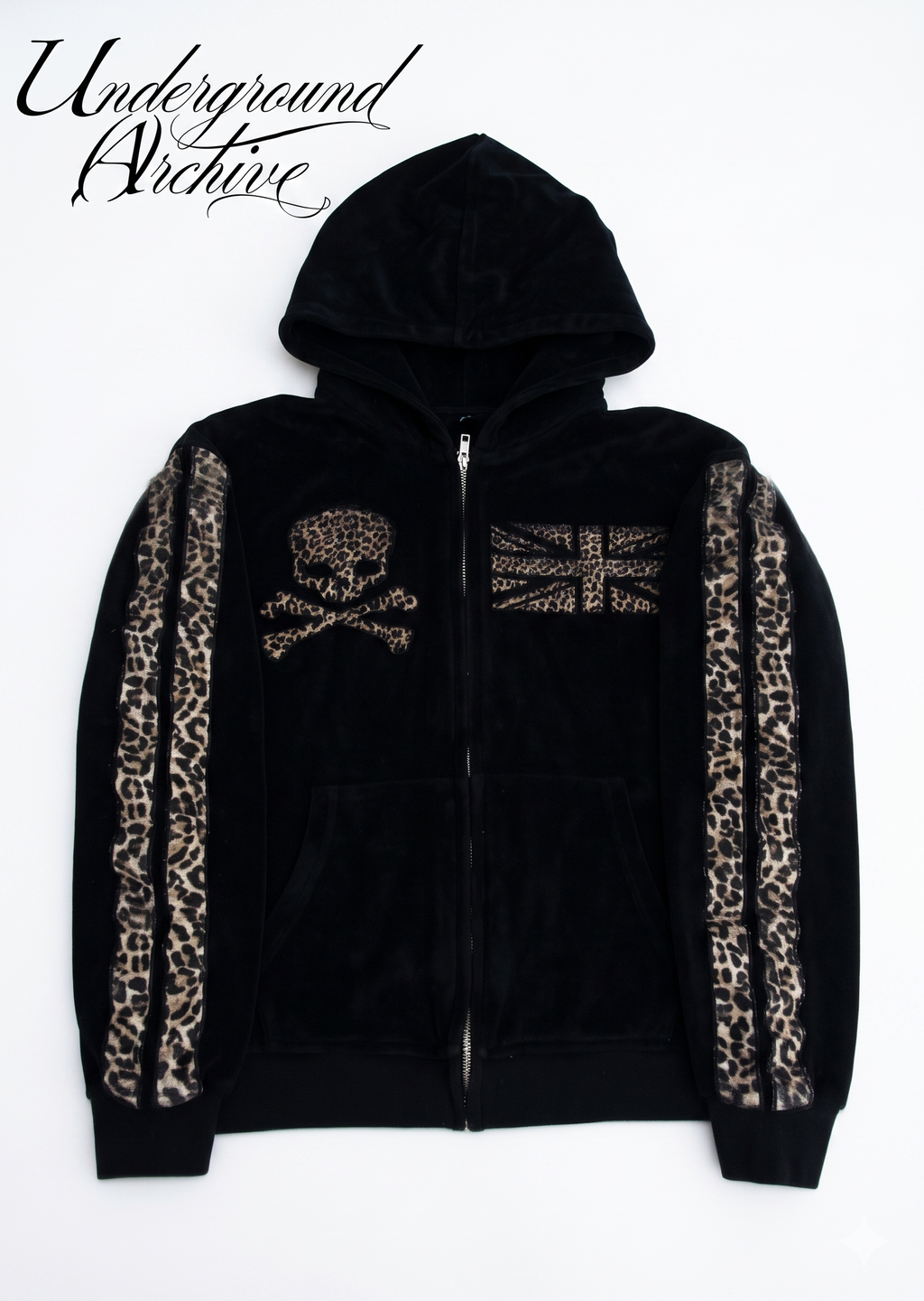 UK CHEETAH SKULL ZIP UP (DELUXE)