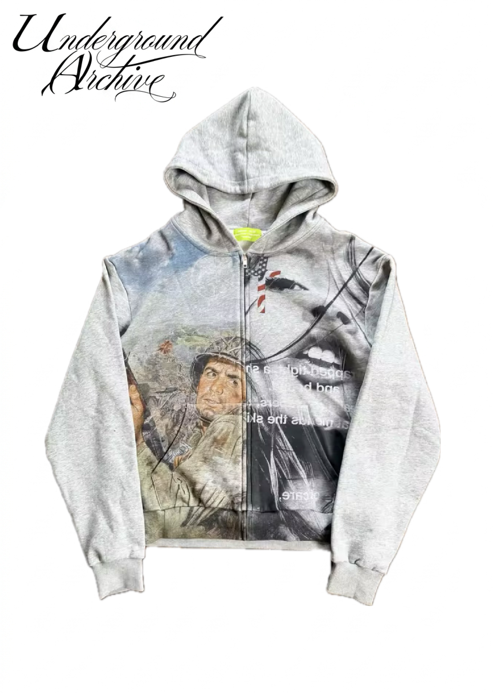 WAR TORN ZIP UP