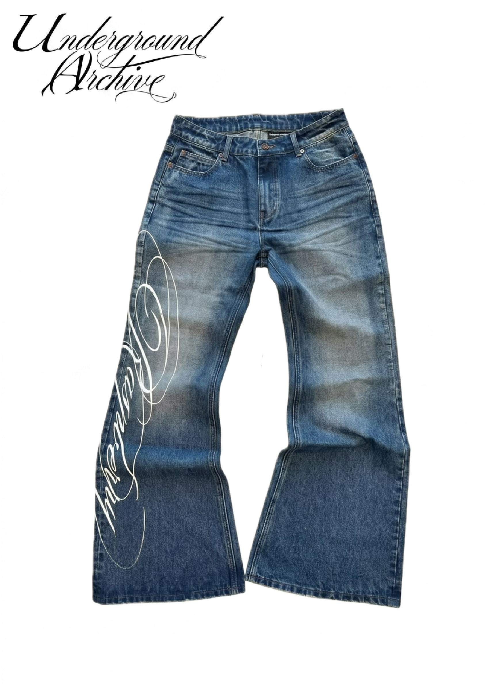 RASPBERRY CURSIVE DENIM