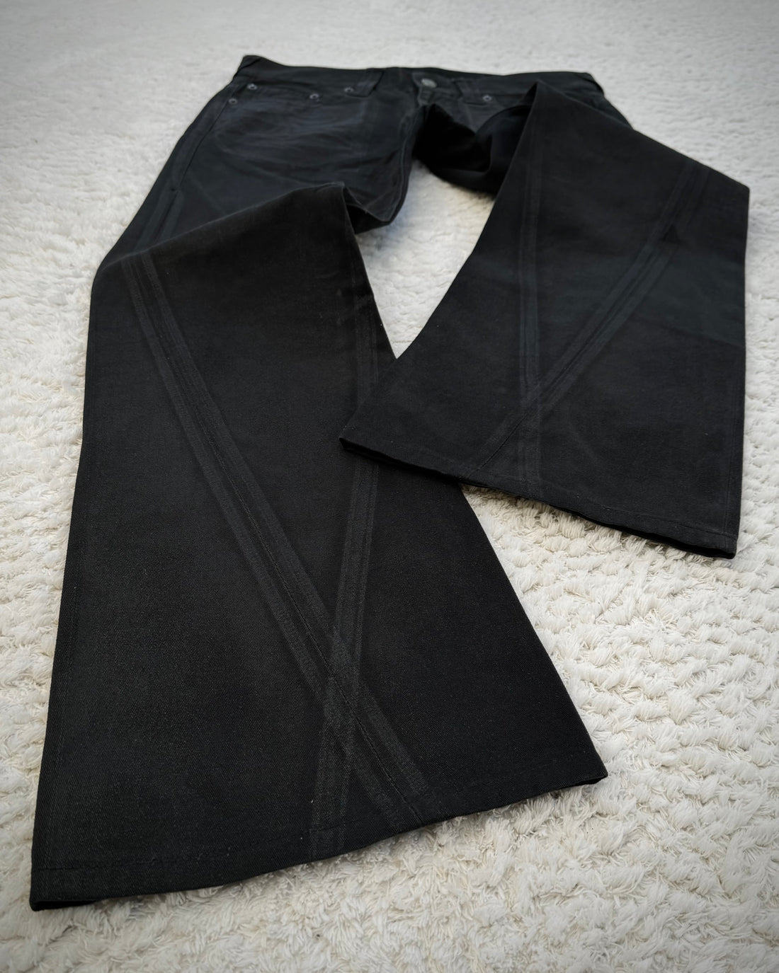 XRAY WAXED FLARED DENIM