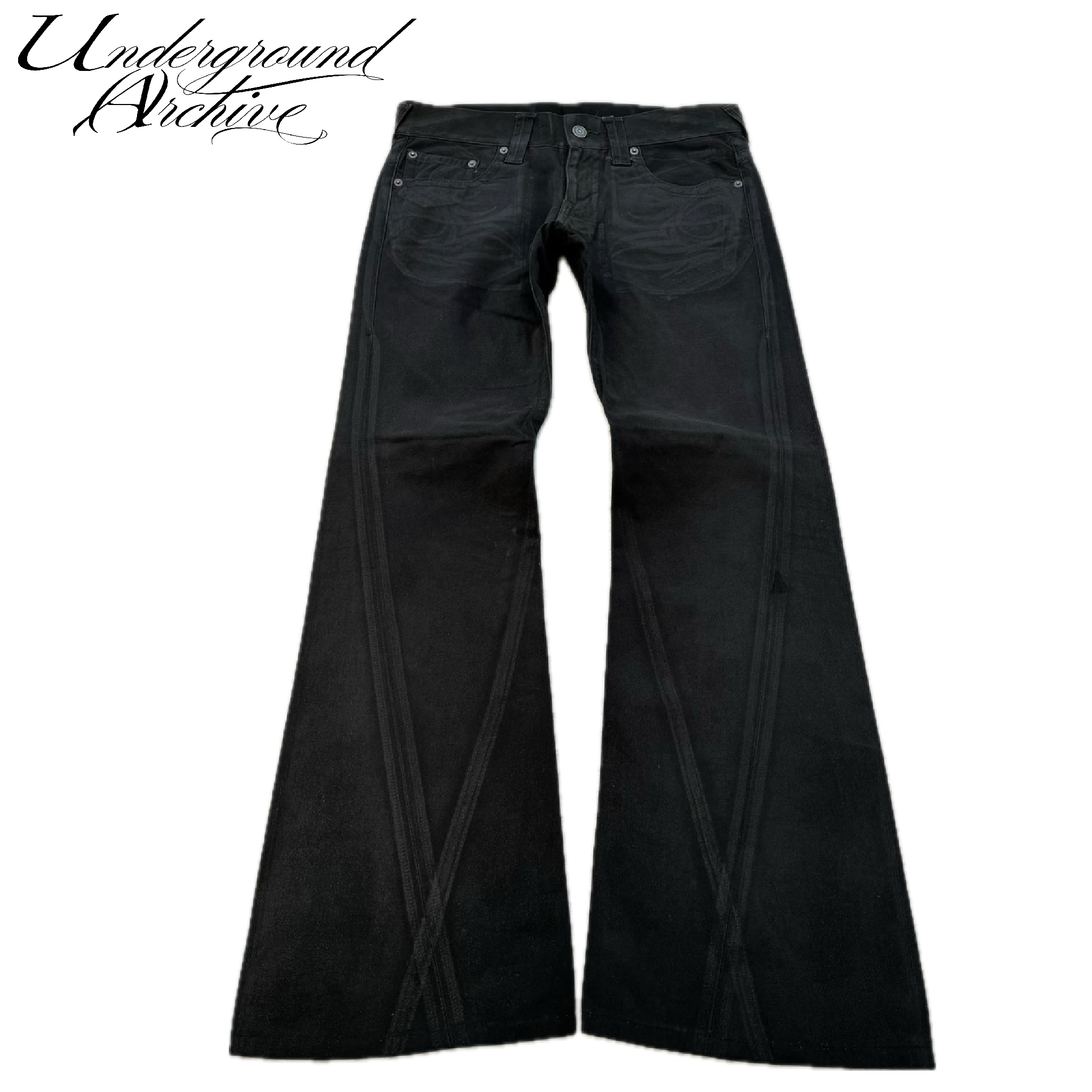 XRAY WAXED FLARED DENIM