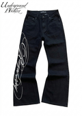 RASPBERRY CURSIVE DENIM (BLACK SPECIAL EDITION)